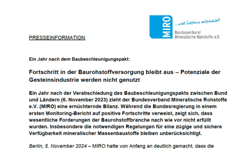 Baubeschleunigungspakt bleibt hinter Erwartungen zurück